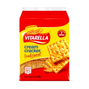 Quantas calorias em 1 porção (30 g) Cream Cracker?