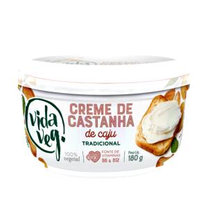 Quantas calorias em 1 porção (30 g) Creme de Castanha de Caju Tradicional?