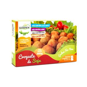 Quantas calorias em 1 porção (30 g) Croquete de Soja?