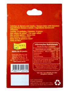 Quantas calorias em 1 porção (30 g) Cubinhos de Banana com Canela?