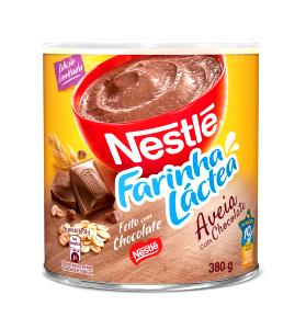 Quantas calorias em 1 porção (30 g) Farinha Láctea Aveia com Chocolate?