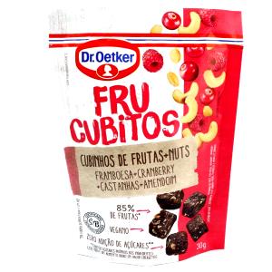 Quantas calorias em 1 porção (30 g) Frucubitos?