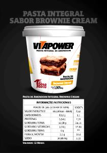 Quantas calorias em 1 porção (30 g) Pasta de Amendoim Brownie?