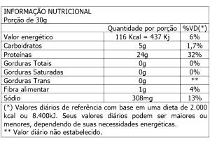 Quantas calorias em 1 porção (30 g) Rice Protein?