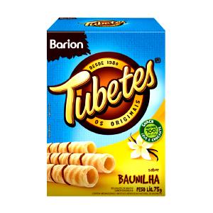 Quantas calorias em 1 porção (30 g) Tubetes Baunilha?