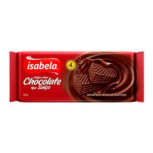 Quantas calorias em 1 porção (30 g) Wafer Sabor Chocolate tipo Suíço?