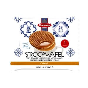 Quantas calorias em 1 porção (30 g) Waffle de Caramelo?