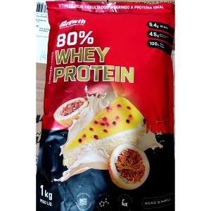 Quantas calorias em 1 porção (30 g) Whey Protein 80% Sabor Mousse de Maracujá?