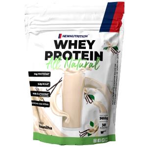 Quantas calorias em 1 porção (30 g) Whey Protein All Natural Baunilha?