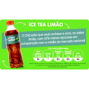 Quantas calorias em 1 porção (300 ml) Ice Tea Limão?