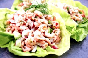Quantas calorias em 1 porção (309 g) SHrimp Salad (Side)?