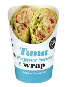 Quantas calorias em 1 porção (315 g) Wrap Tuna?