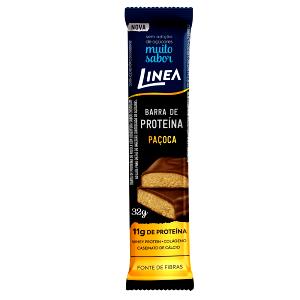 Quantas calorias em 1 porção (32 g) Barra de Proteína Sabor Paçoca?