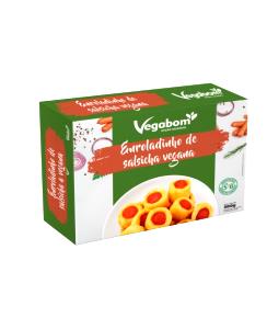 Quantas calorias em 1 porção (34 g) Enroladinho de Salsicha Vegana?