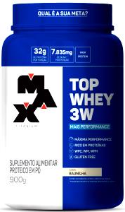 Quantas calorias em 1 porção (34 g) Whey Protein 3W?