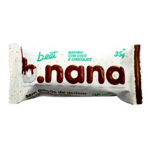 Quantas calorias em 1 porção (35 g) B.Nana Banana com Coco e Chocolate?