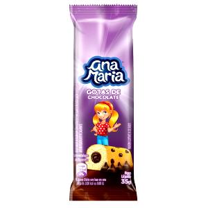 Quantas calorias em 1 porção (35 g) Bolinho Gotas de Chocolate?