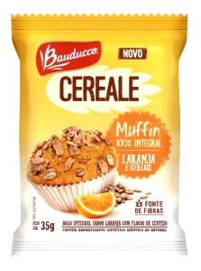 Quantas calorias em 1 porção (35 g) Muffin Laranja e Cereais?