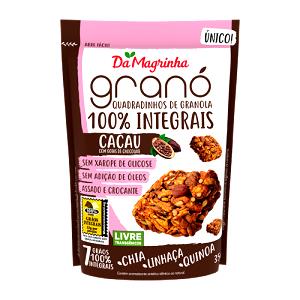 Quantas calorias em 1 porção (35 g) Quadradinhos de Granola Cacau?