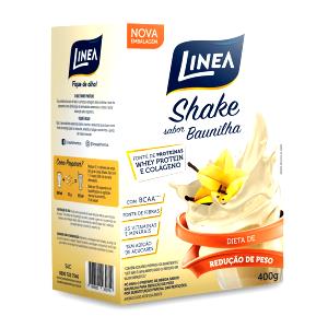 Quantas calorias em 1 porção (35 g) Shake de Baunilha?