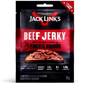 Quantas calorias em 1 porção (36 g) Beef Jerky Pimenta Biquinho?