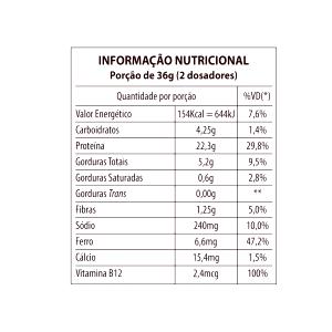 Quantas calorias em 1 porção (36 g) Pea Protein?