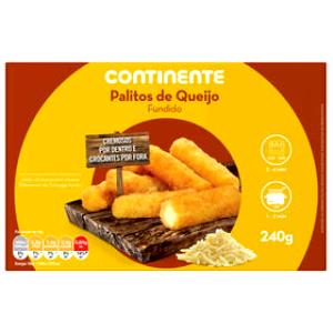 Quantas calorias em 1 porção (38 g) Palito de Queijo Mozzarella?