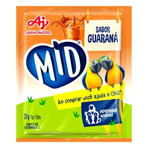 Quantas calorias em 1 porção (4 g) Suco Mid?