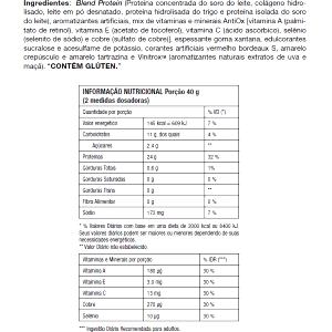 Quantas calorias em 1 porção (40 g) 3 Whey Proto NO2?