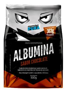 Quantas calorias em 1 porção (40 g) Albumina Sabor Chocolate?