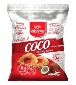 Quantas calorias em 1 porção (40 g) Biscoito Fit de Coco?