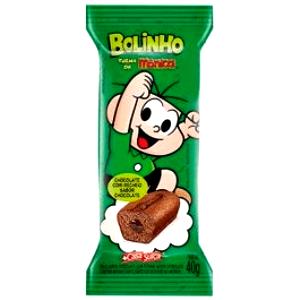 Quantas calorias em 1 porção (40 g) Bolinho de Chocolate Turma da Mônica?