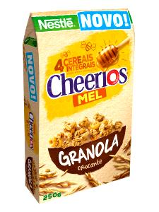 Quantas calorias em 1 porção (40 g) Cheerios Mel Granola Crocante?