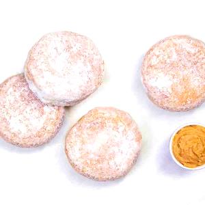 Quantas calorias em 1 porção (40 g) Donuts Doce de Leite?