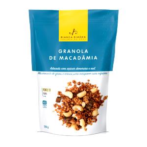 Quantas calorias em 1 porção (40 g) Granola de Macadâmia?