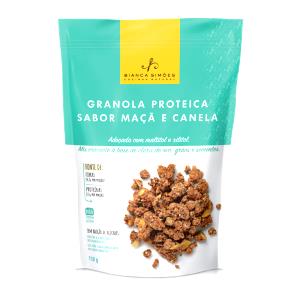 Quantas calorias em 1 porção (40 g) Granola Proteica Sabor Maçã e Canela?