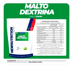 Quantas calorias em 1 porção (40 g) Maltodextrina?