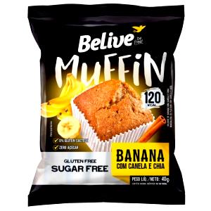 Quantas calorias em 1 porção (40 g) Muffin de Banana com Canela?