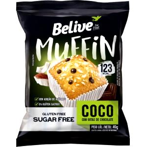 Quantas calorias em 1 porção (40 g) Muffin de Coco com Gotas de Chocolate?