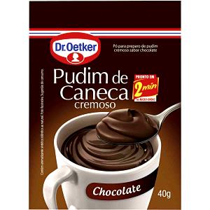 Quantas calorias em 1 porção (40 g) Pudim de Caneca Cremoso?