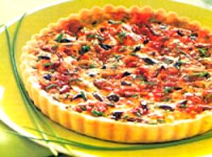 Quantas calorias em 1 porção (40 g) Quiche de Tomate Seco?