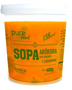 Quantas calorias em 1 porção (400 g) Sopa de Abóbora com Gengibre e Cardamomo?