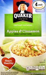 Quantas calorias em 1 porção (43 g) Instant Oatmeal Apples & Cinnamon?