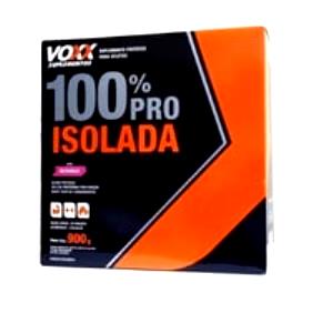 Quantas calorias em 1 porção (45 g) 100% Pro Isolada Voxx?