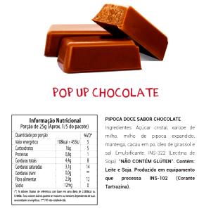 Quantas calorias em 1 porção (45 g) Pipoca Chocolate?