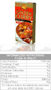 Quantas calorias em 1 porção (465 g) Curry Japonês M?