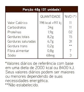 Quantas calorias em 1 porção (48 g) Alfajor?