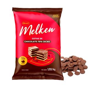 Quantas calorias em 1 porção (5 unidades) (25 g) Chocolate Meio Amargo 70% Cacau?