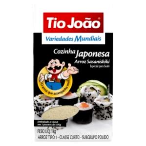 Quantas calorias em 1 porção (50 g) Arroz Sasanishiki?