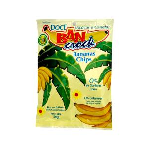 Quantas calorias em 1 porção (50 g) Banana Chips Doce?